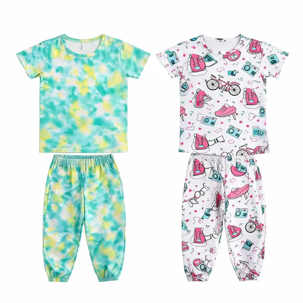 Multicolor_Cotton_Regular_Fit_Pajama_Set_For_Girls
