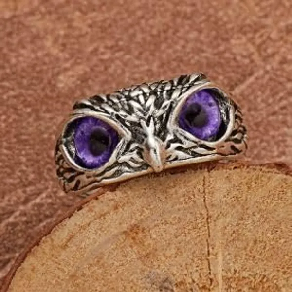 Owl_Ring_Stainless_Steel_Adjustable
