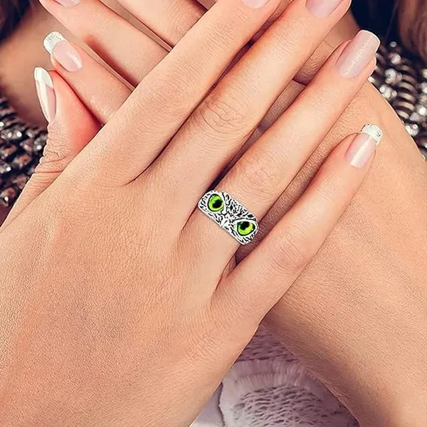 Owl_Ring_Stainless_Steel_Adjustable