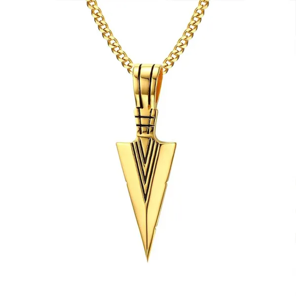 Metal_Arrow_Pendant_Necklace_For_Men