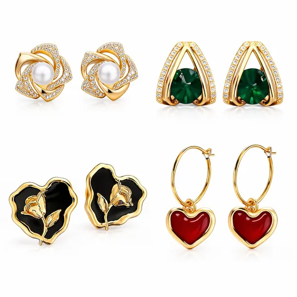 Women_S_Stainless_Steel_Earring_Set