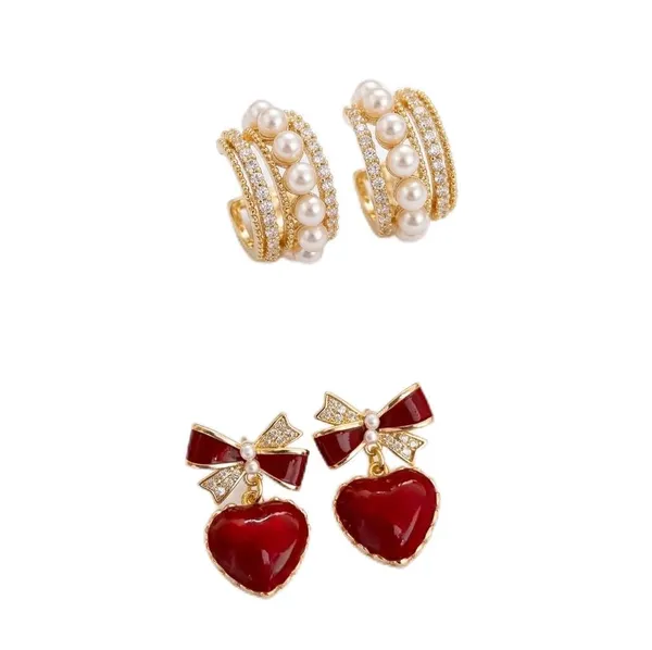Korean_Bow_Earrings_Set