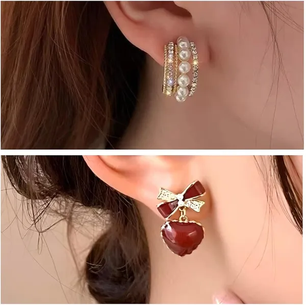 Korean_Bow_Earrings_Set