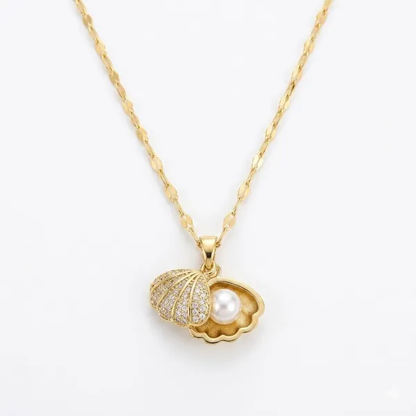 Shell_Pearl_Pendant_Necklace_Set