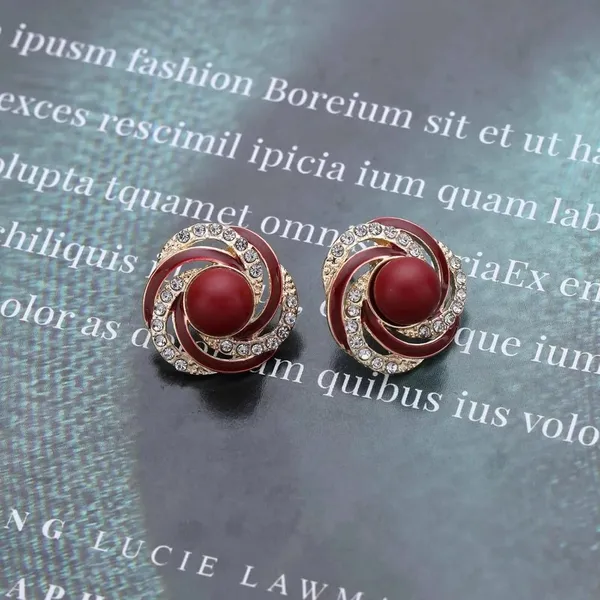 Women_S_Gold_Plated_Stud_Earrings