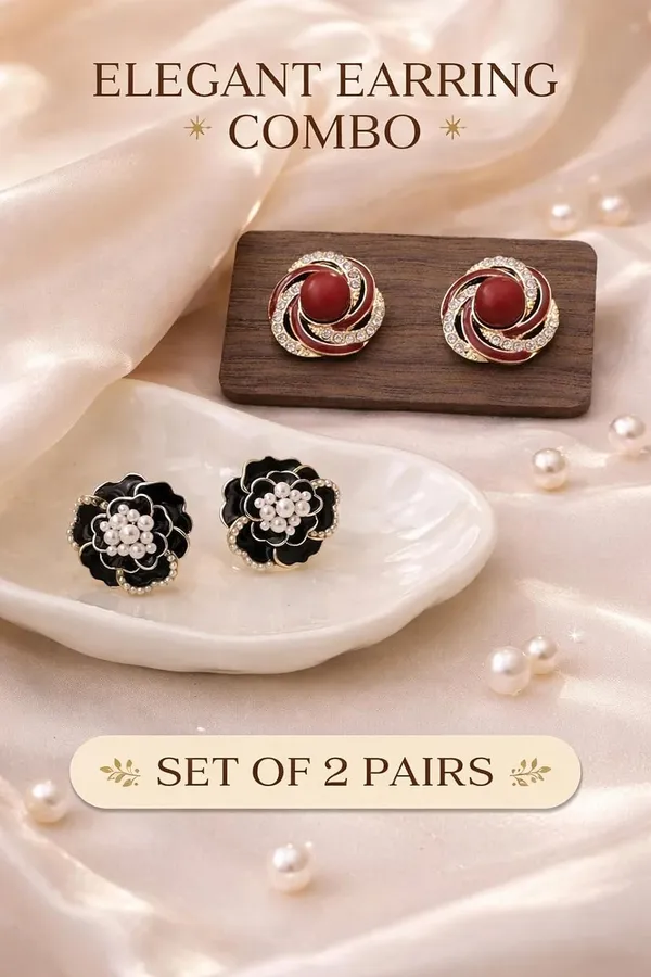 Women_S_Gold_Plated_Stud_Earrings
