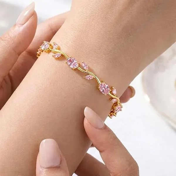 Gold_Plated_Bangle_Bracelet_For_Women