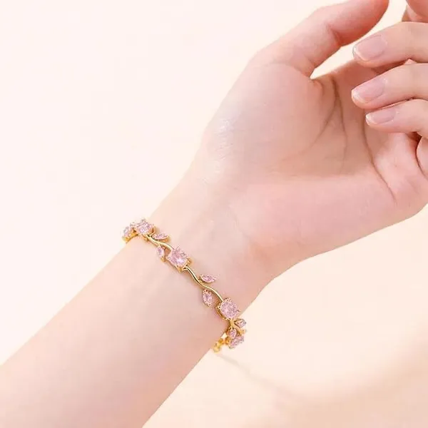 Gold_Plated_Bangle_Bracelet_For_Women
