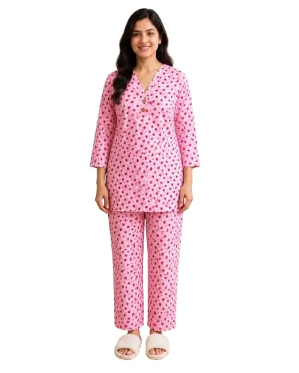 Women_S_Cotton_Night_Suit_Set_With_3_4_Sleeves_Top_And_Pajama