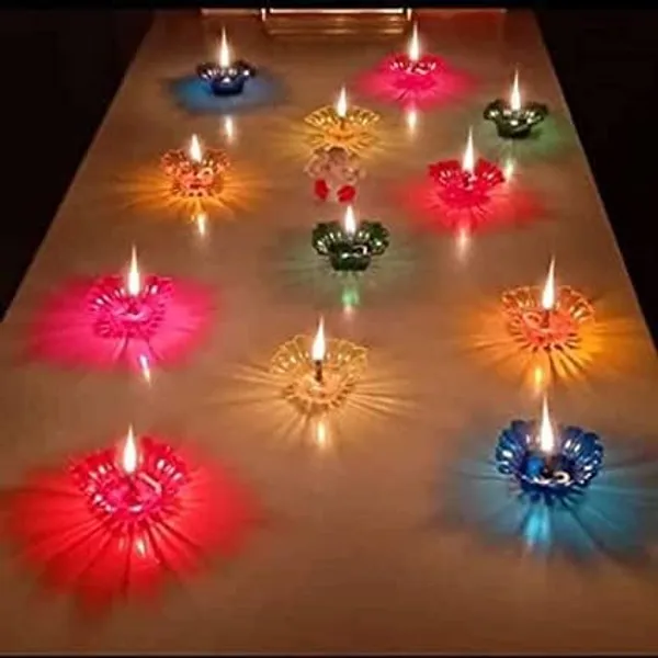 3d_Flower_Shape_Reflective_Diya