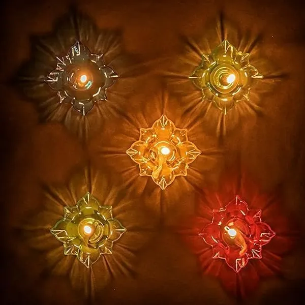 3d_Flower_Shape_Reflective_Diya