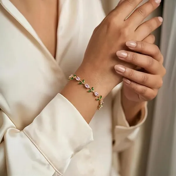 Gold_Plated_Bangle_Bracelet_For_Women