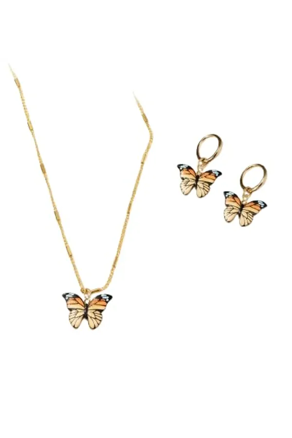 Butterfly_Pendant_Necklace_And_Earrings_Set