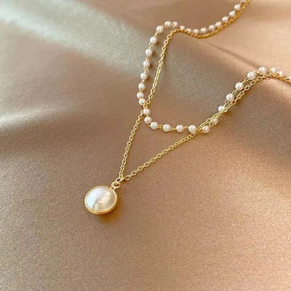 Pearl_Pendant_Necklace_And_Earrings_Set