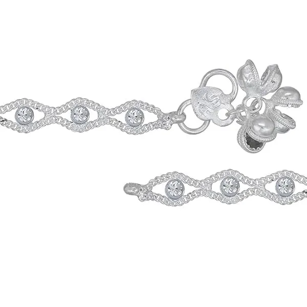 Women_S_Silver_Plated_Crystal_Anklet