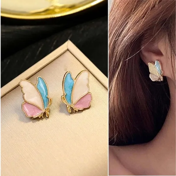 Butterfly_And_Rose_Stud_Earring_Set