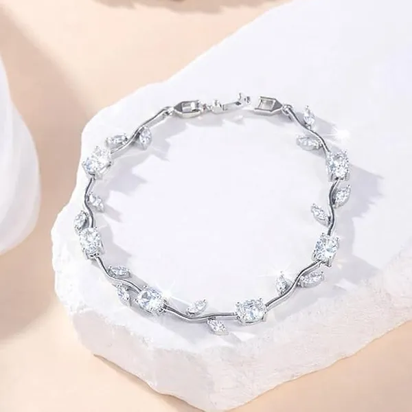 Crystal_Leaf_Branch_Link_Bracelet