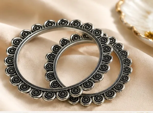 Women_S_Oxidized_Floral_Beaded_Bangles