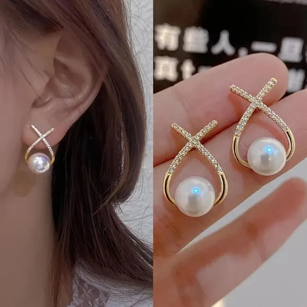 Pearl_Cross_Stud_Earrings