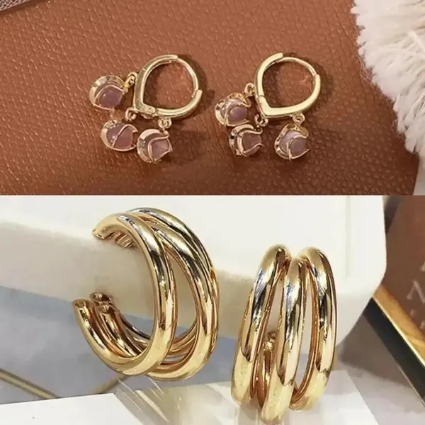 Triple_Hoop_Stud_Earrings