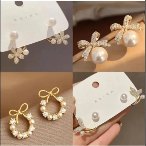 Pearl_Bow_Stud_Earrings