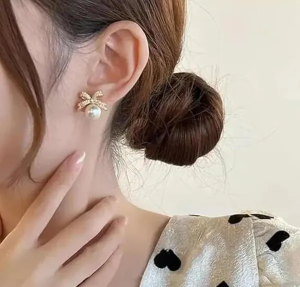 Pearl_Bow_Stud_Earrings