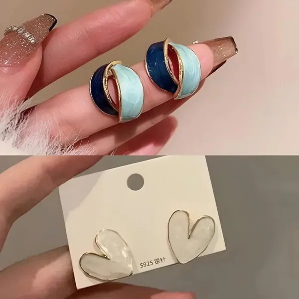 Enamel_Geometric_Stud_Earrings