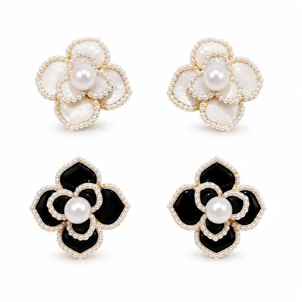Floral_Pearl_Stud_Earrings