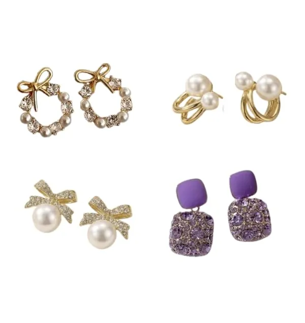 Women_S_Crystal_Pearl_Stud_Earrings