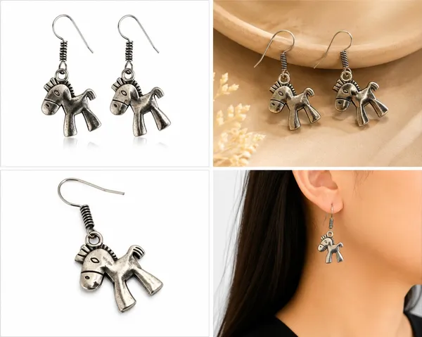 Horse_Charm_Dangle_Earrings