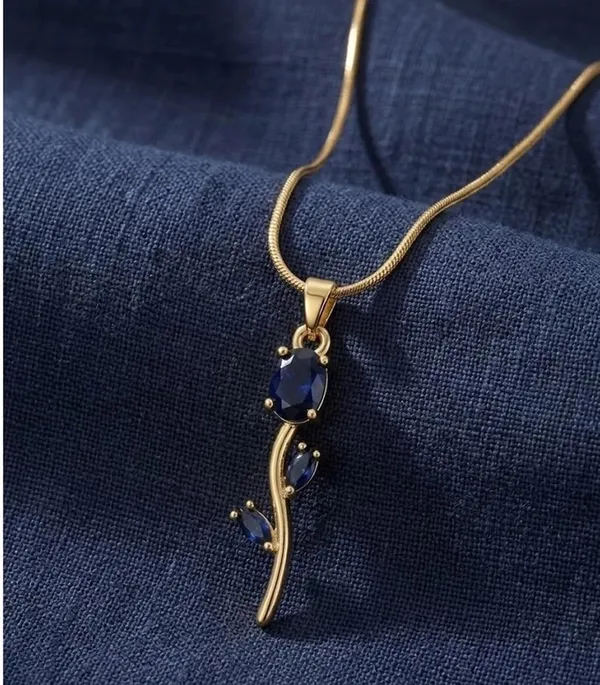 Women_S_Stainless_Steel_Chain_Necklace_With_Crystal_Stone_Pendant
