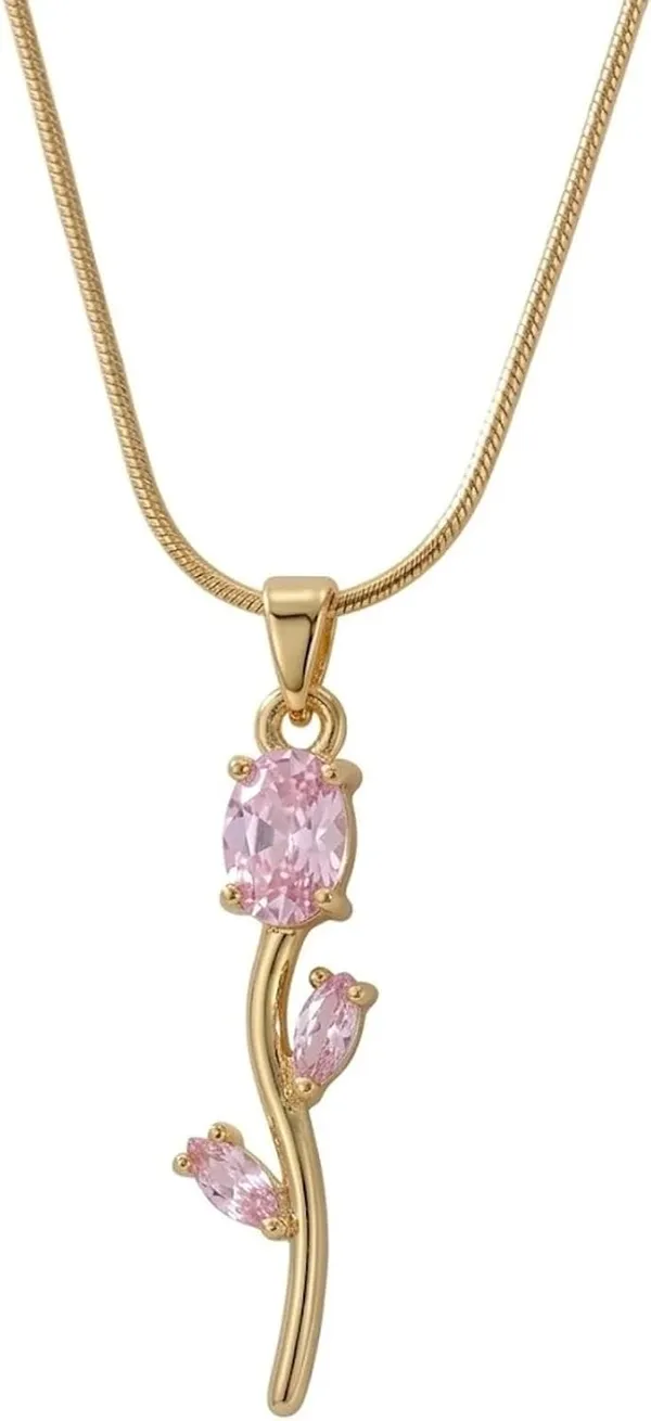 Women_S_Gold_Plated_Crystal_Pendant_Necklace