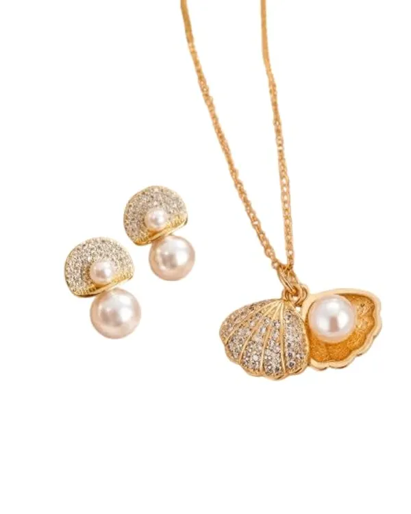 Women_S_Seashell_Alloy_Necklace_Earrings_Bracelet_Set
