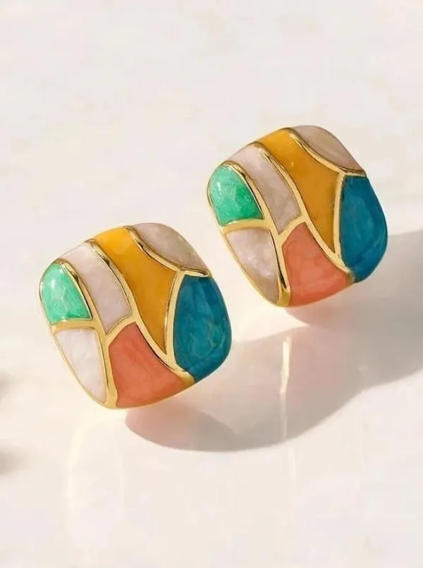 Enamel_Square_Earring_Set