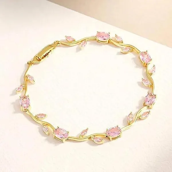Women_S_Floral_Necklace_Earrings_Bracelet_Jewelry_Set