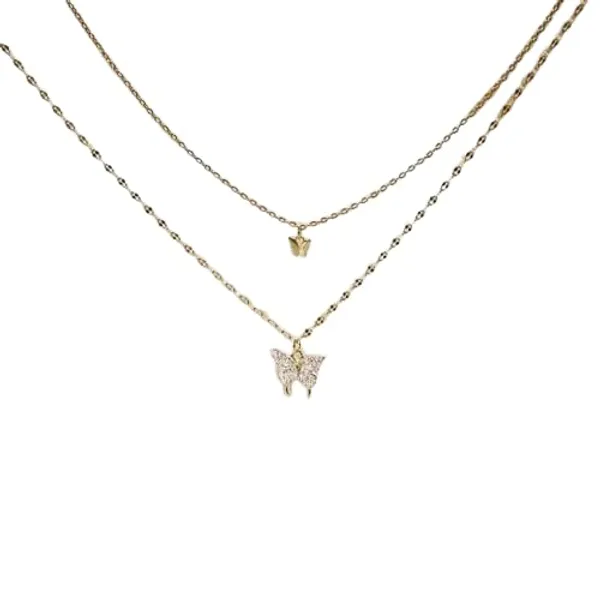 Butterfly_Pendant_Layered_Locket_Necklace
