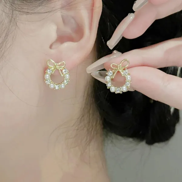Pearl_Beaded_Layered_Necklace_And_Earrings_Set