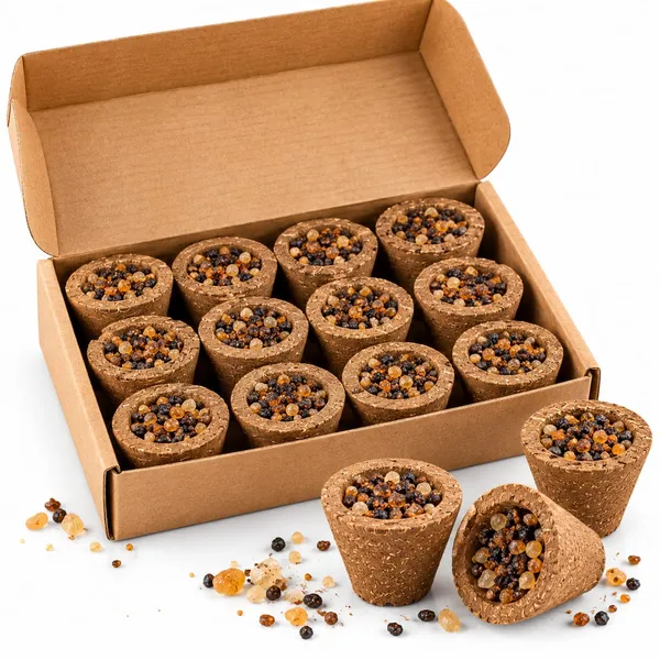 GRAVITEEE_Panchagavya_Loban_Sambrani_Dhoop_Cups_–_Pack_of_12_|_Natural_Cow_Dung_Dhoop_Cups_for_Daily_Puja,_Meditation,_Havan_&_Spiritual_Rituals
