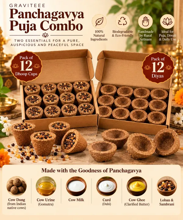 Panchagavya_Festive_Combo_–_Cow_Dung_Diyas_&_Loban_Sambrani_Dhoop_Cups_(Pack_of_12_Each)_Descriptio