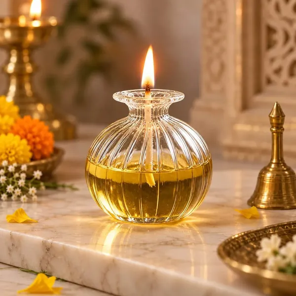Premium_Diwali_Festive_Combo_–_Borosilicate_Glass_Oil_Lamp_&_Water_Sensor_LED_Diyas_with_Free_Lotus_Seeds_for_Pooja