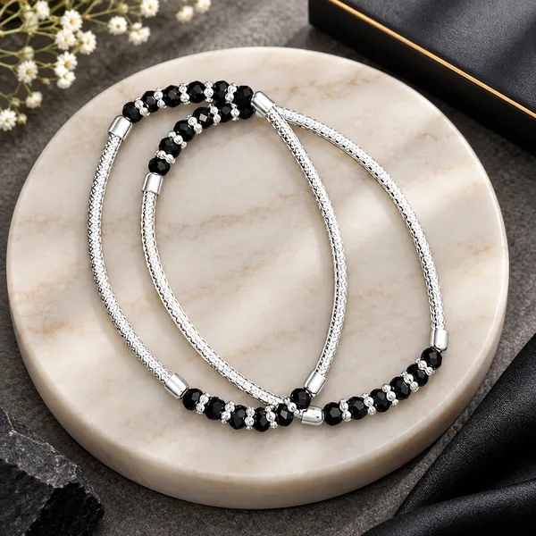 Beaded_Alloy_Anklet_For_Women_And_Girls_Set_Of_2