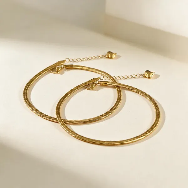 Snake_Chain_Anklet_For_Women_Set_Of_2