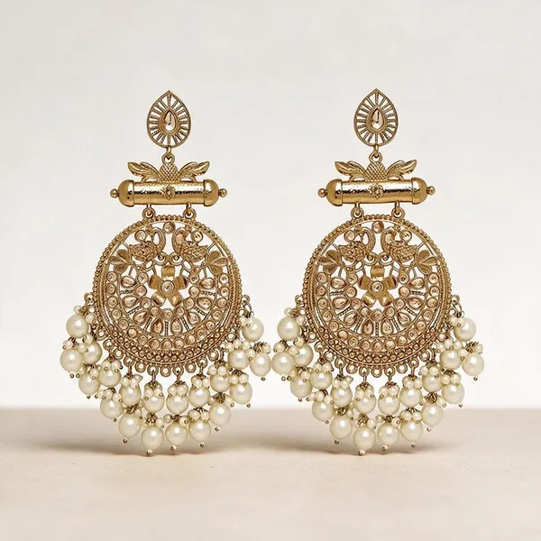 Chandbali_Earrings_With_Kundan_And_Pearls