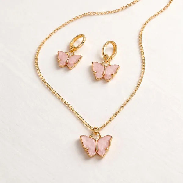 Stainless_Steel_Pendant_Necklace_And_Earrings_Set