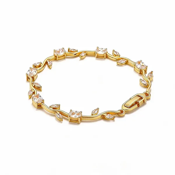 Gold_Plated_Bangle_Bracelet_For_Women