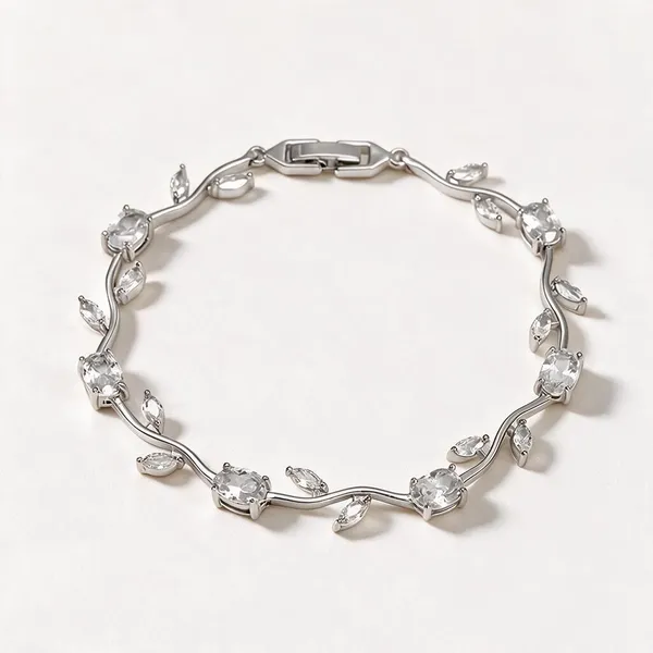 Crystal_Leaf_Branch_Link_Bracelet