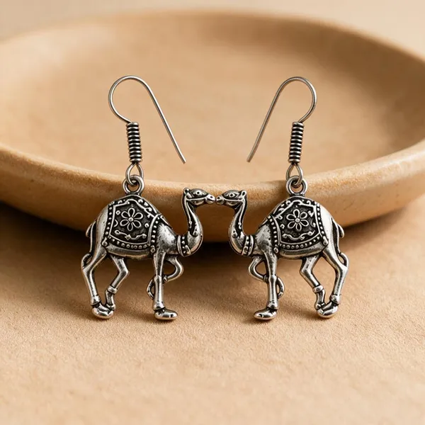 Camel_Charm_Dangle_Earrings