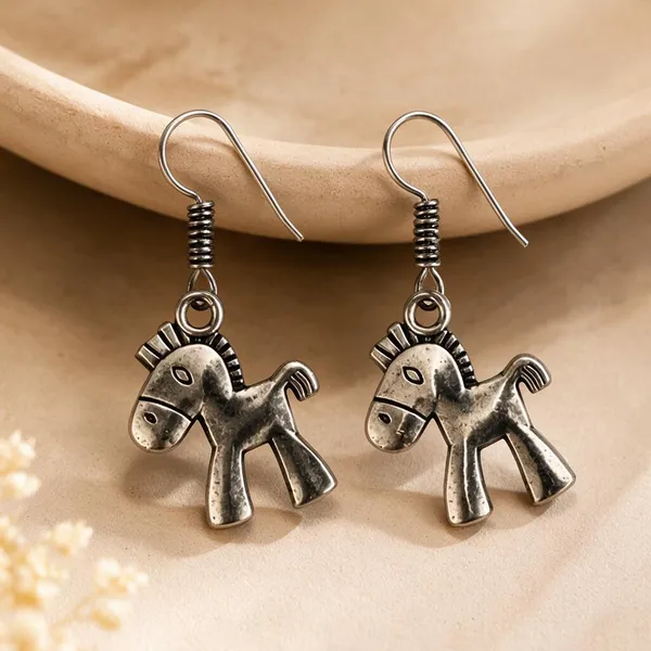 Horse_Charm_Dangle_Earrings