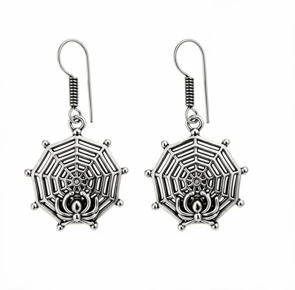 Spider_Web_Dangle_Earrings