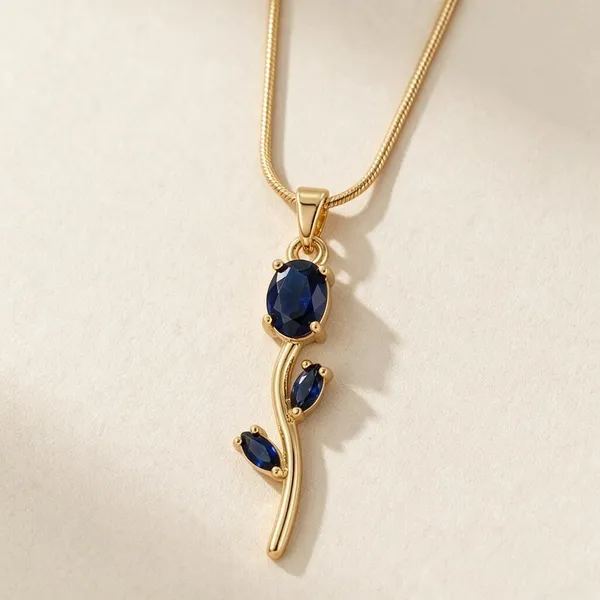 Women_S_Stainless_Steel_Chain_Necklace_With_Crystal_Stone_Pendant